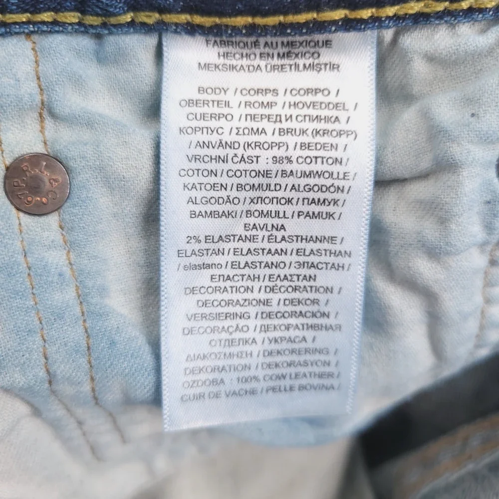 POLO Ralph Lauren Jeans Mens Size 34x30 Varick Slim Straight Medium Wash Denim